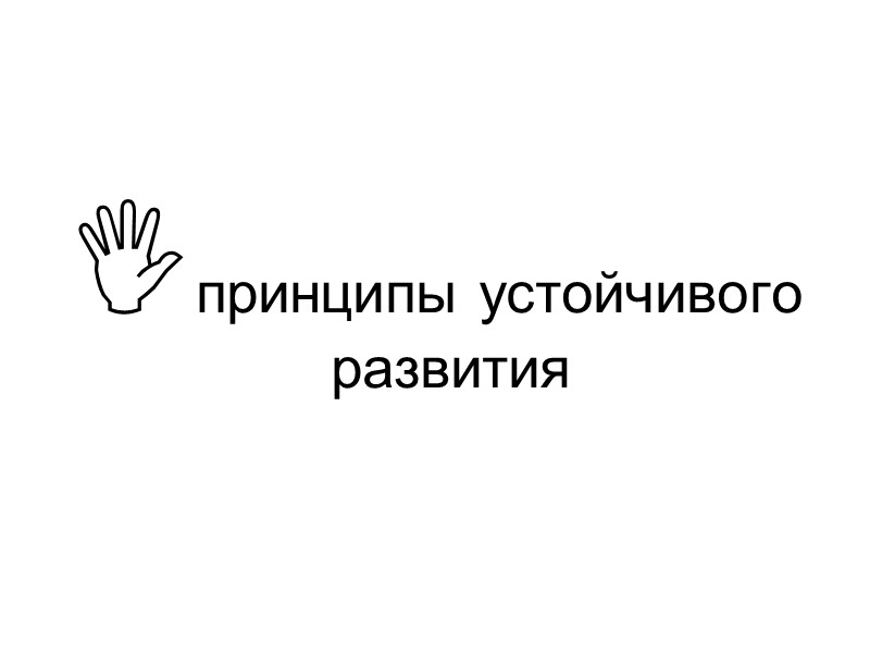 принципы устойчивого развития